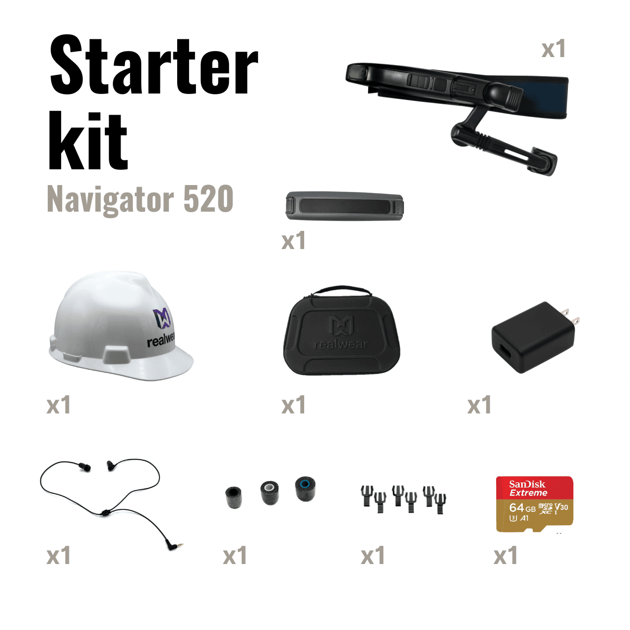 Starter Kit RealWear Navigator 520
