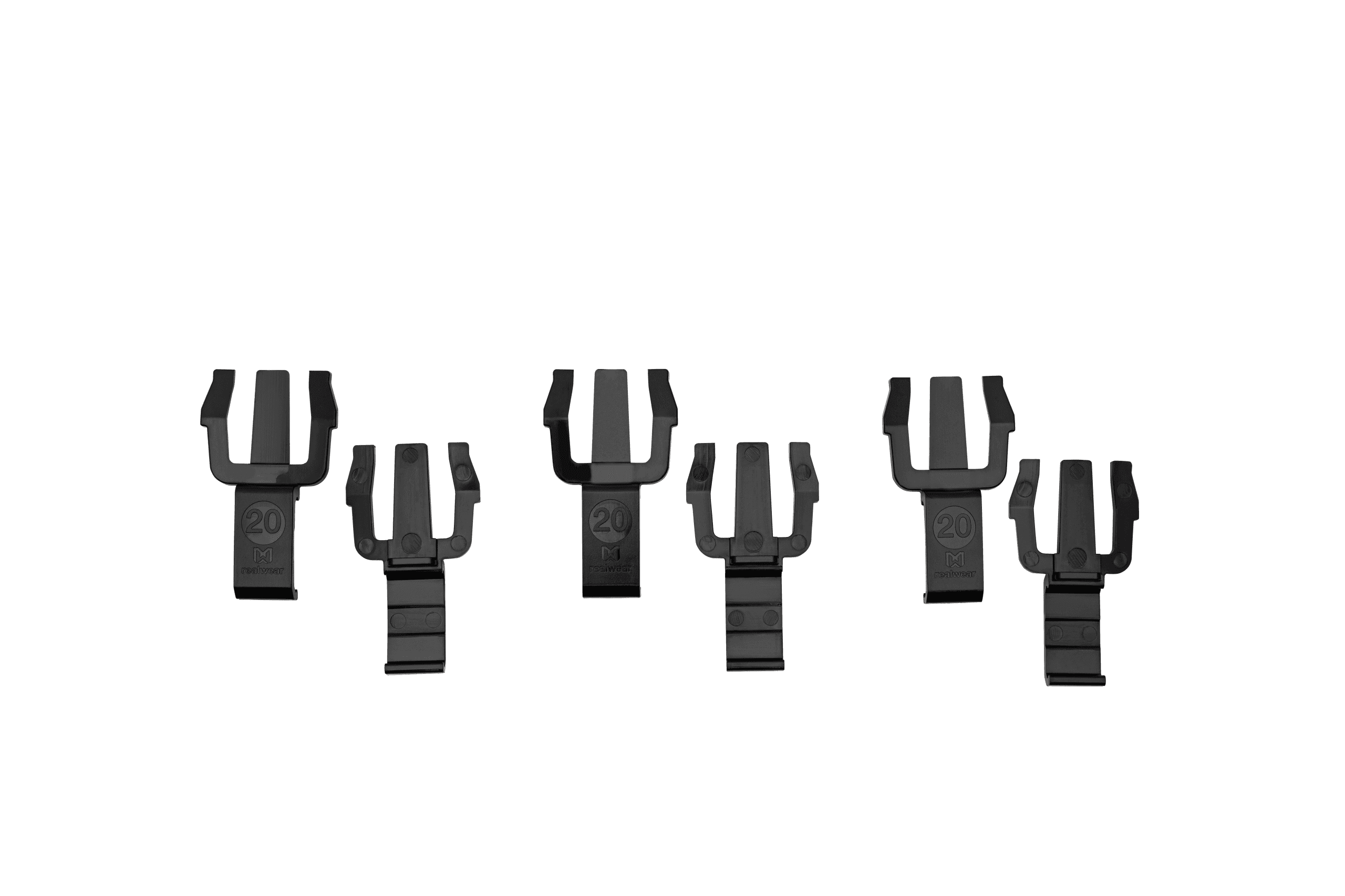 Clips para montaje en casco MSA con Visera frontal (3 pares)