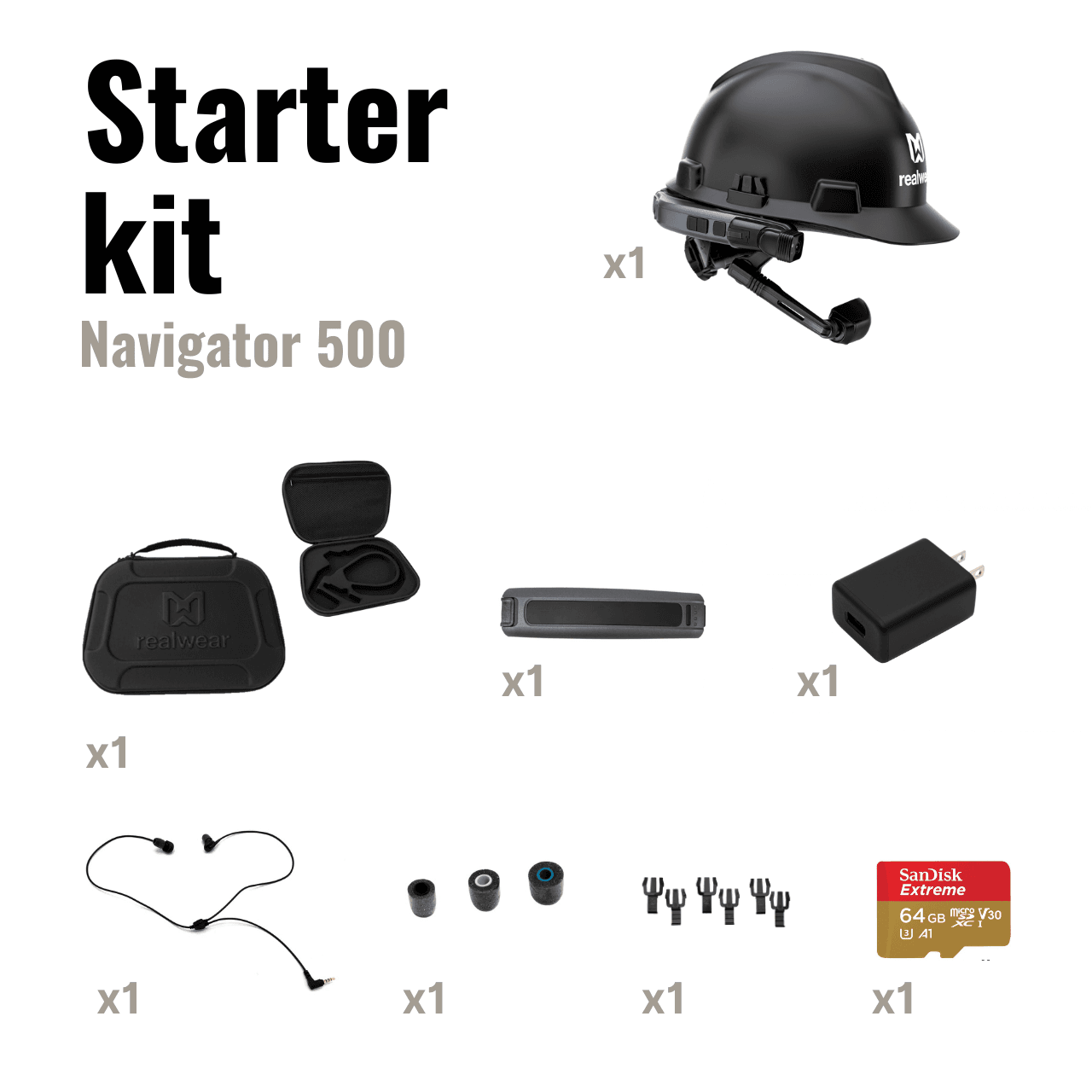 Starter Kit RealWear Navigator 500